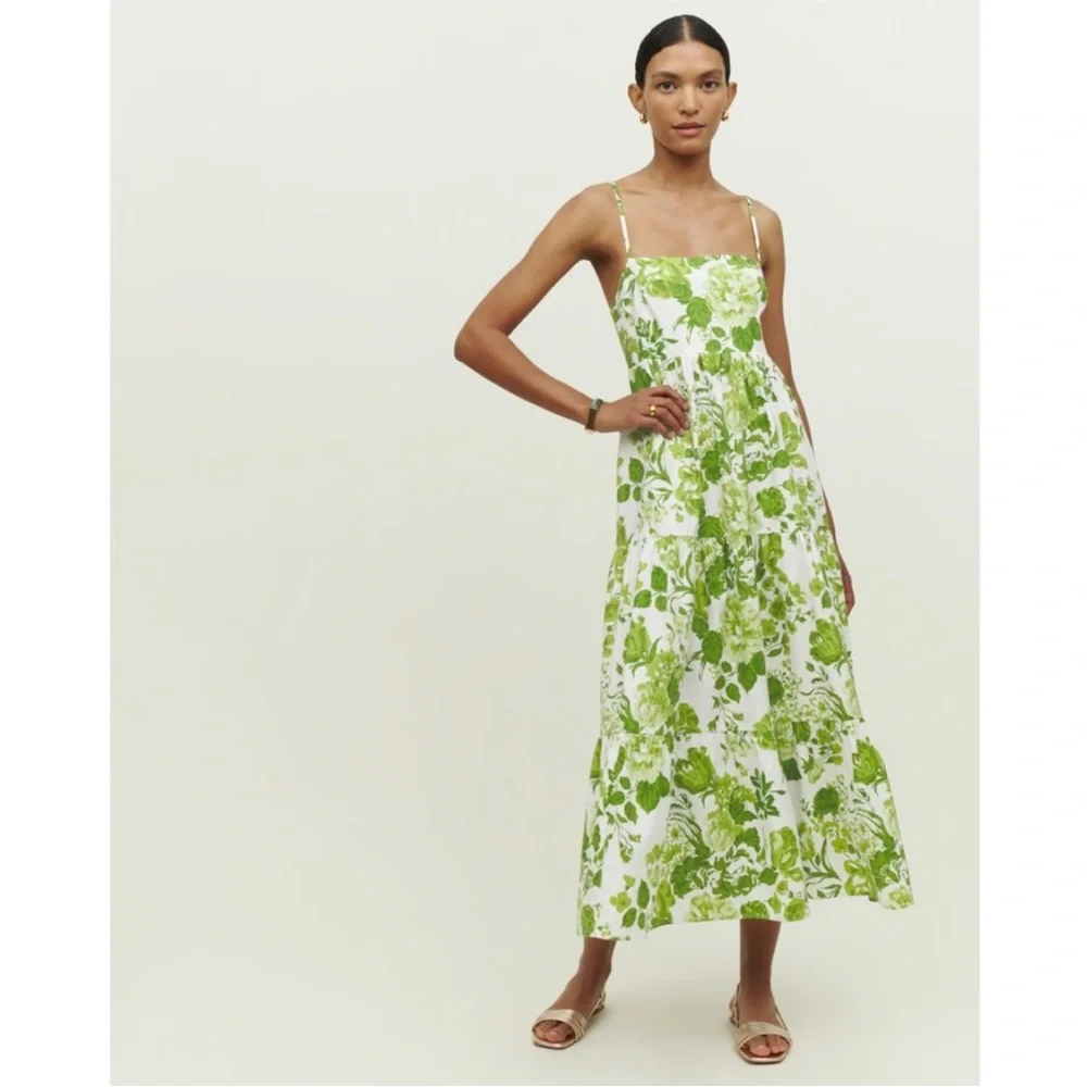 NEW Reformation East Dress Rialto Medium - Picture 5 of 15